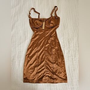 Skims satin stretch dress